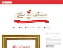 Tablet Screenshot of loveandtreasure.com